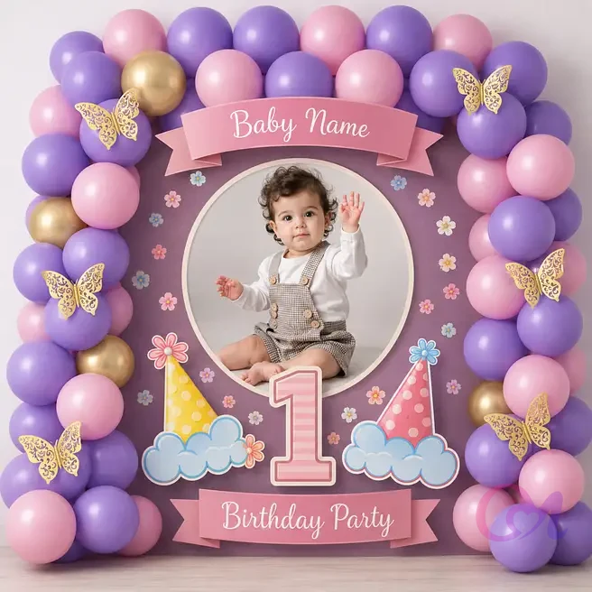 Customised Birthday Backdrop Decor