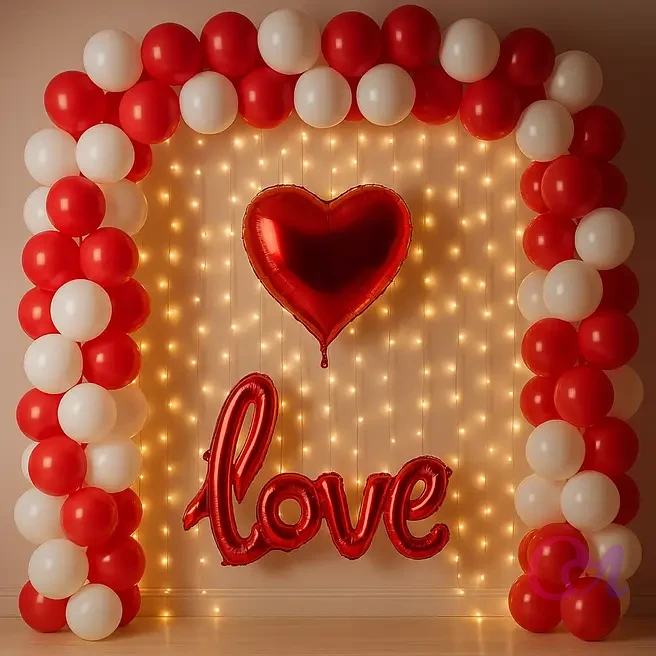 Heart LED Balloon Display