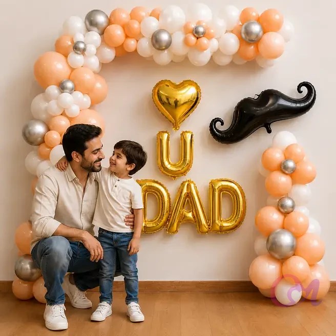 Mustache Theme Dad Decoration image 3