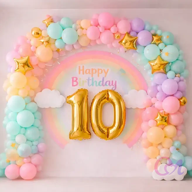 Rainbow Birthday Balloon Decor image 2