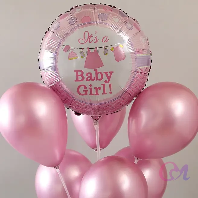 Baby Girl Balloon Bouquet image 4