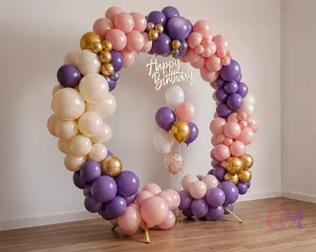 Pink - Green Themed Ring Setup Decor image 4