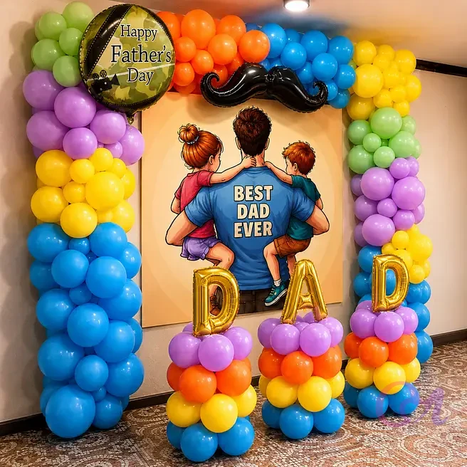 Best Dad Ever Backdrop Decoration image 2