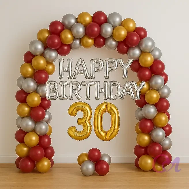 Radiant Balloon Arch Display