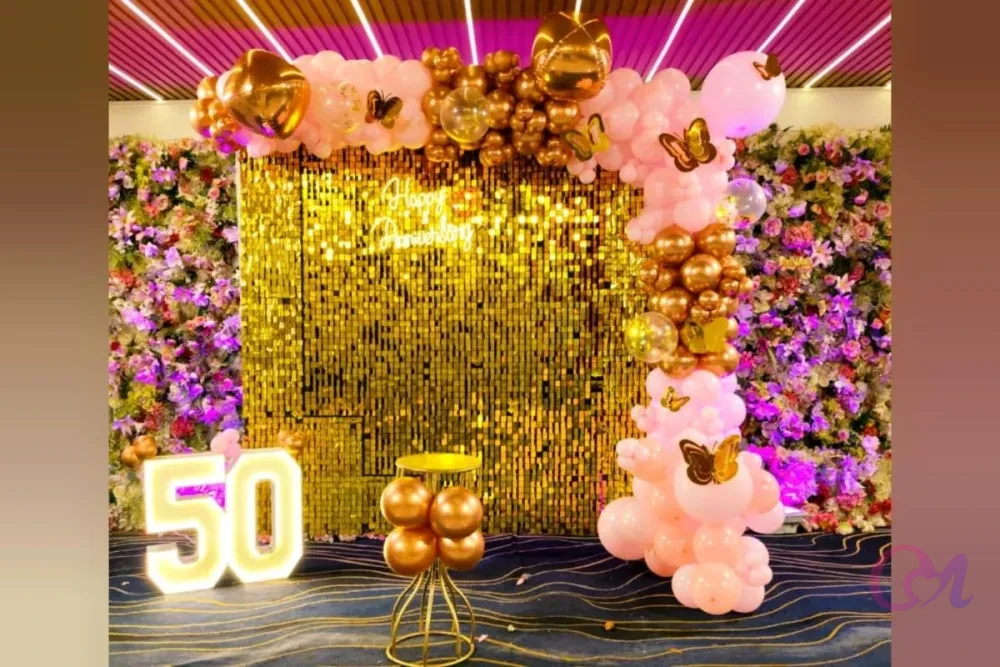 royal golden anniversary setup