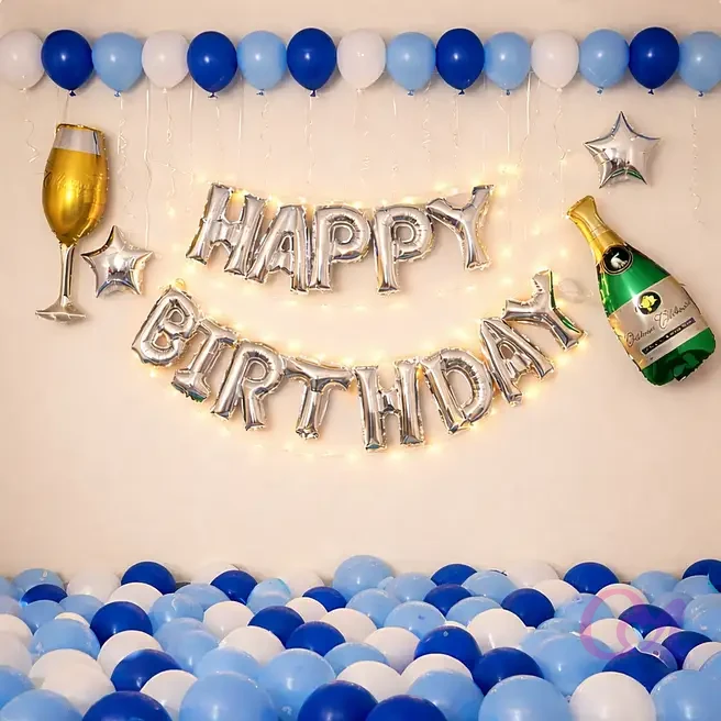 Blue Themed Magical Birthday Décor