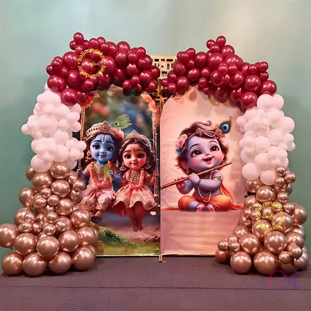 Krishna Radha Theme Backdrop