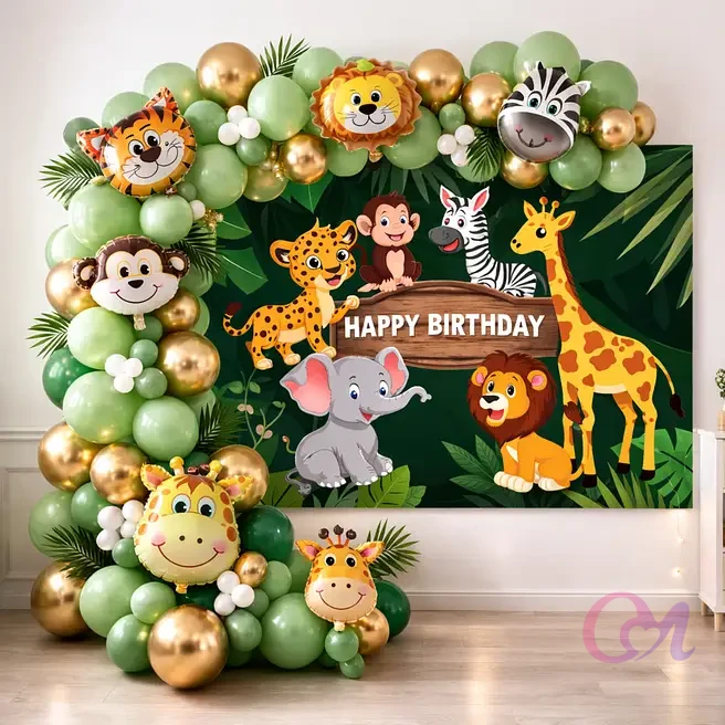 Wild Safari Kids Birthday Decoration