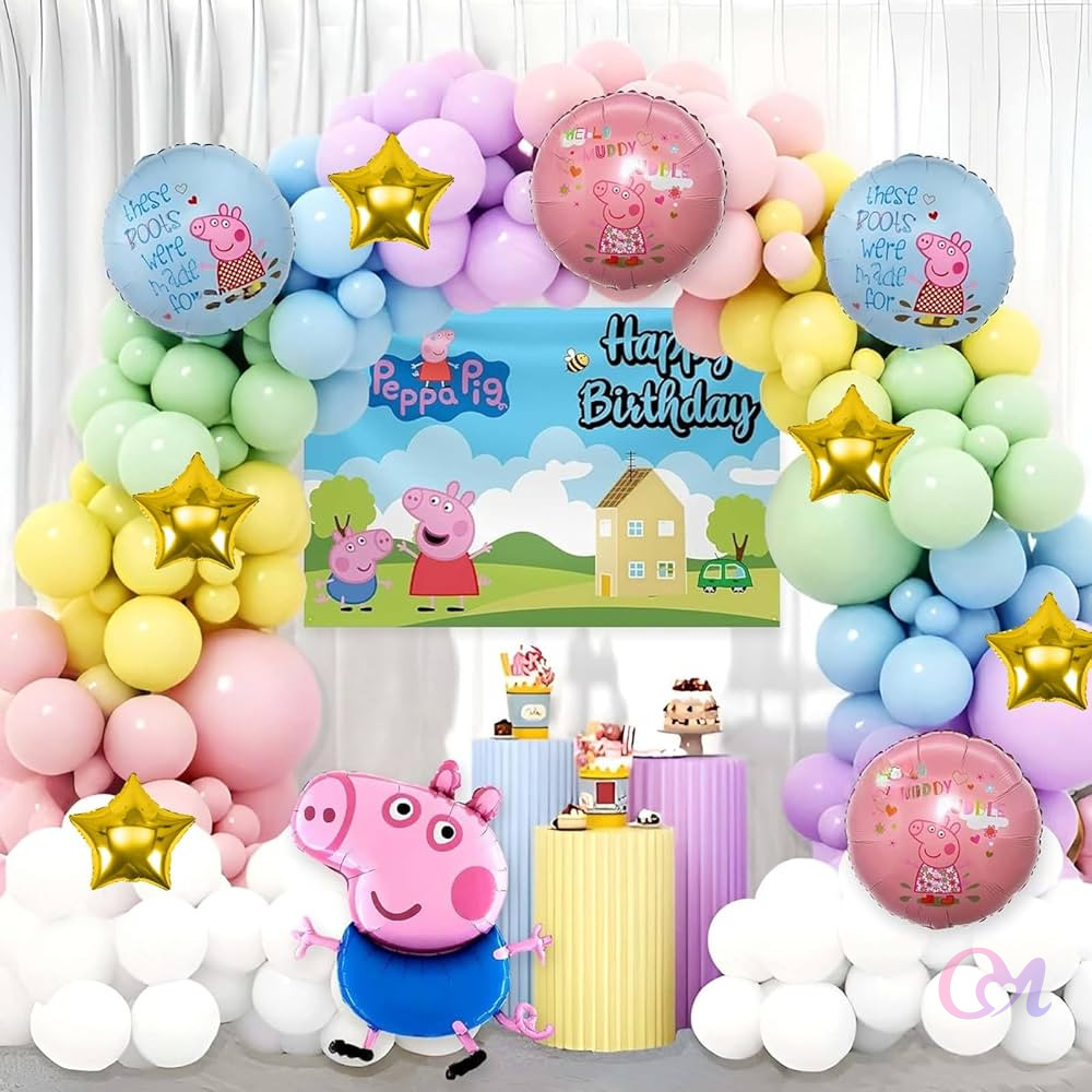 Cute Peppa Pig Birthday Setup